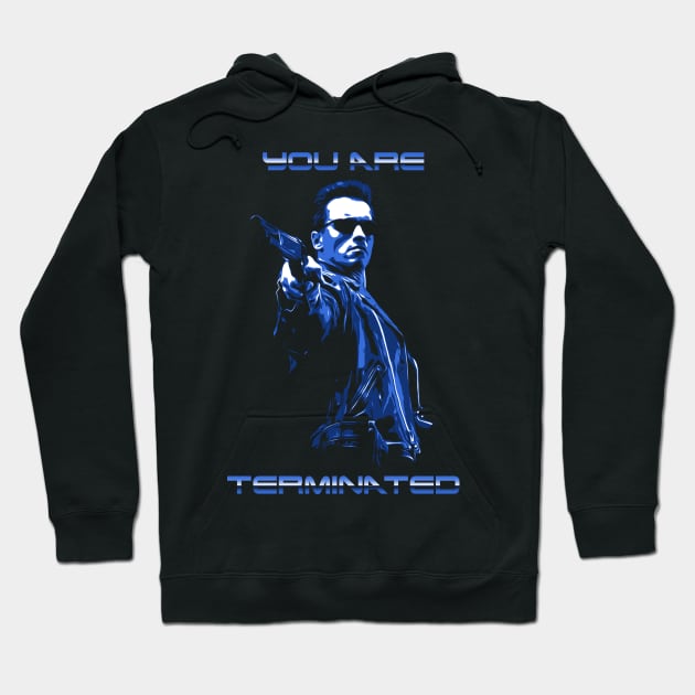 T-800 Terminator Hoodie by Power Up Prints